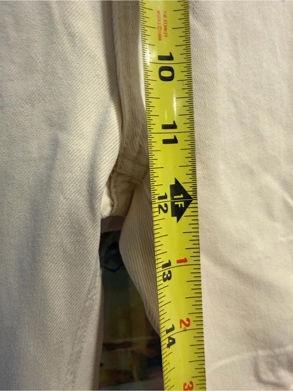 NEW Vervet Distressed Leslie cream color Jeans sz 29 Women's Wide-Leg boho rock - Picture 7 of 8